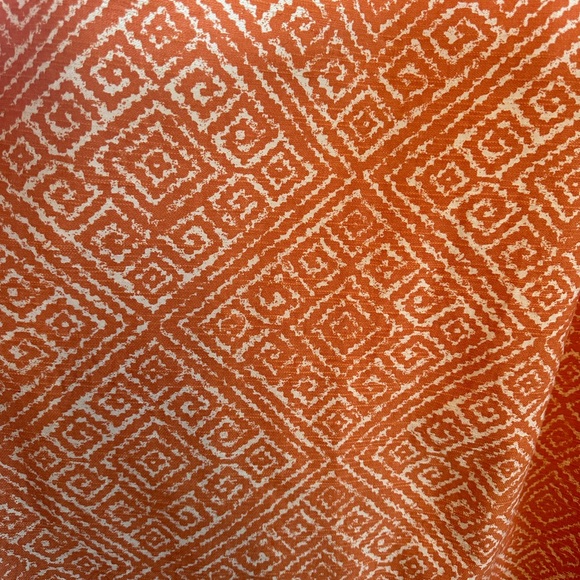 Threshold 2 Curtain Panels Orange Abstract Triangles Mod 52x84 - Picture 4 of 8